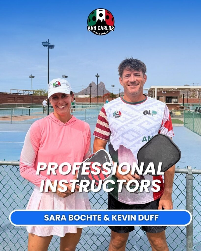 San Carlos pickleball club instruction with Sara and Kevin
